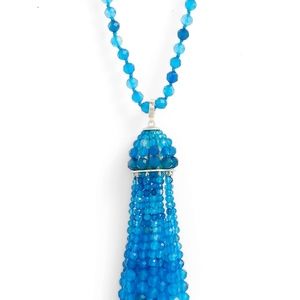 Kendra Scott Sylvia Necklace in Teal Agate